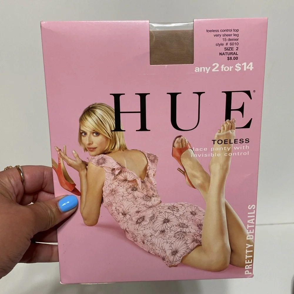 Hue Toeless and Clear Control Size 2 in Natural Bundle